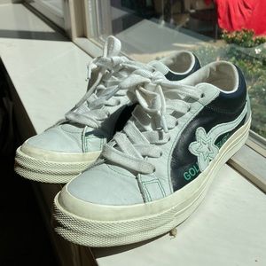 Golf le Fleur x Converse collab / women’s 7 / white/black/grey/kelly green